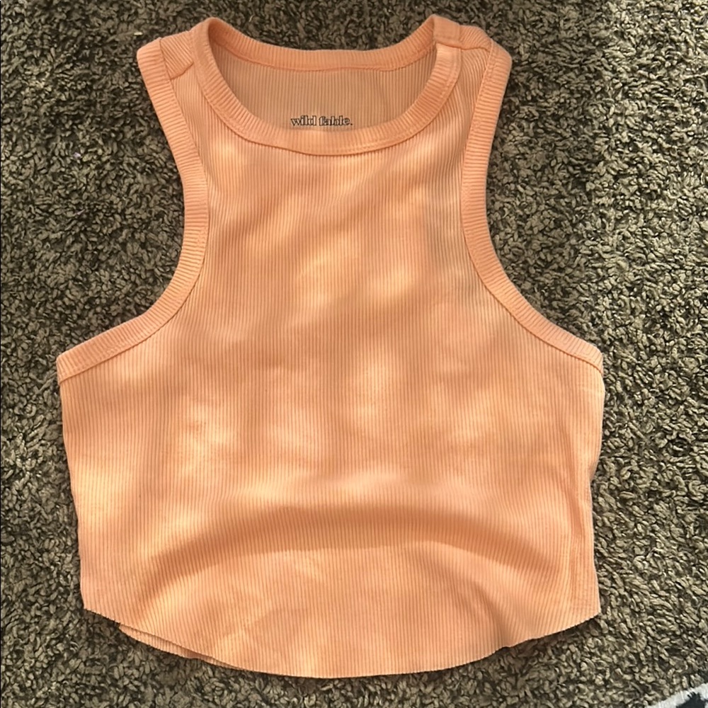 Wild Fable Coral Ribbed Tank Top